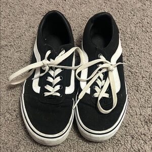 Vans Black and White Women's Shoes